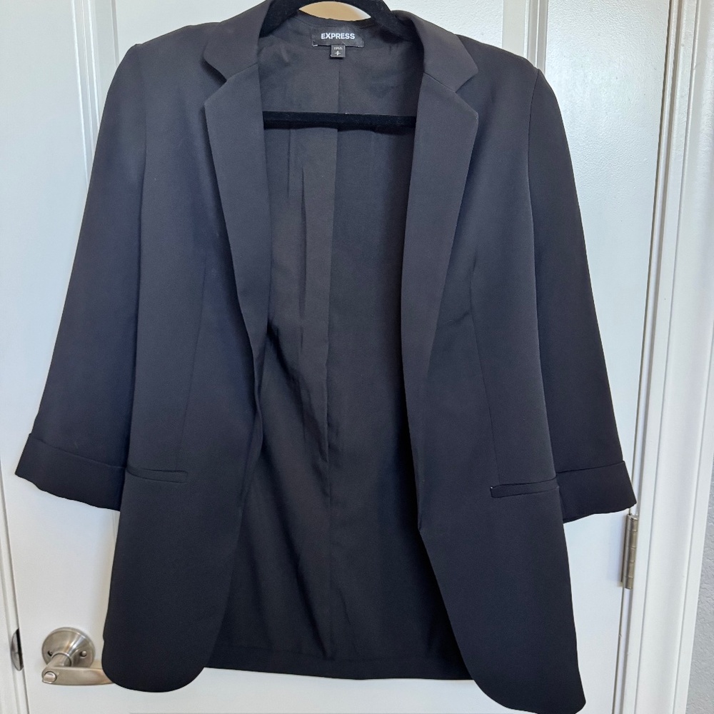 Express Black Boyfriend Blazer